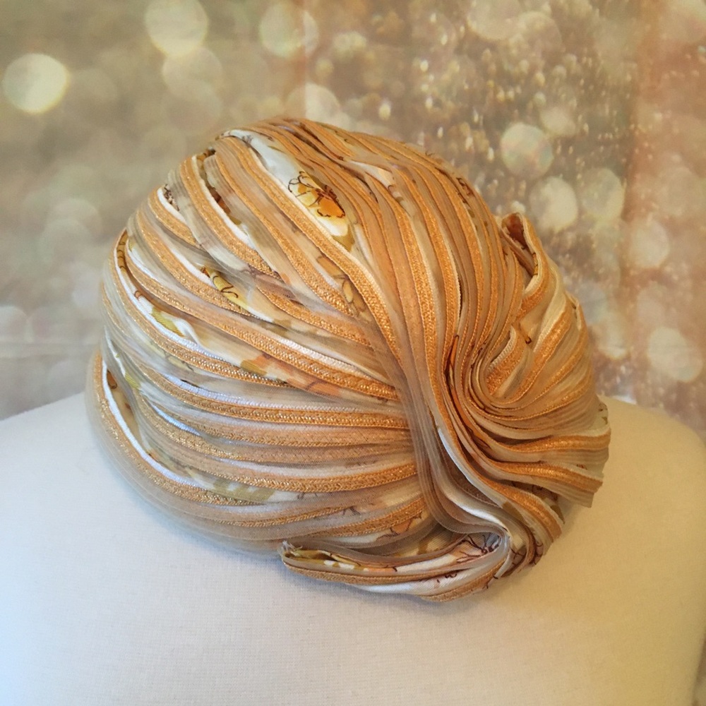 Saks Fifth Avenue Vintage Calot Juliet Turban Hat